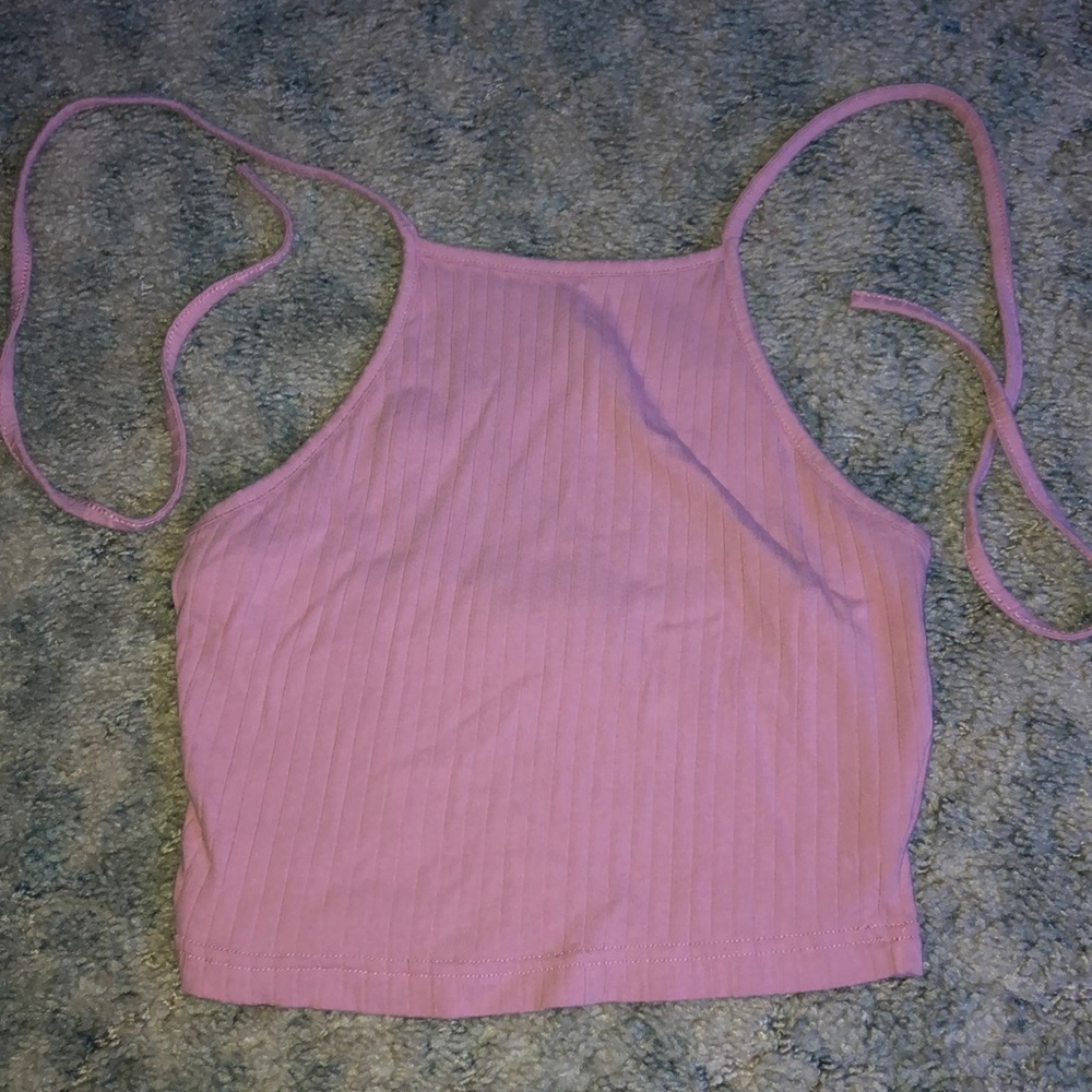 Pink crop top